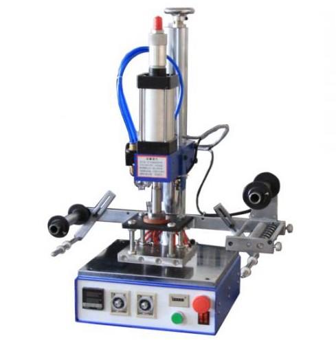 小型氣動燙金機。塑料標簽燙金機，皮革商標燙金機，禮盒燙金機