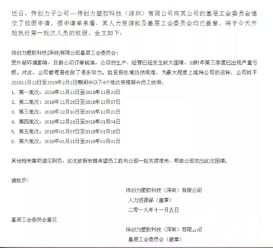 深圳偉創公司放假，伯恩裁減5000臨時工！雙十一2135億，為何紙板市場冷淡？