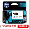 惠普（Hp）CC656AA 901 彩色墨盒 適用于 HP Officejet J4580,J4660 HP Officejet 4500標準版,4500全能版 打印印量360頁