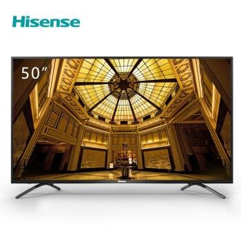 海信（Hisense）H55E 系列 4K高清全面屏電視 AI 纖薄人工智能網絡液晶電視機 50英寸 50H55E 黑色